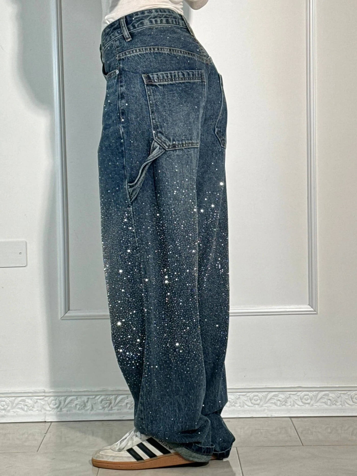 Isabella - Glänzende Denim-Jeans