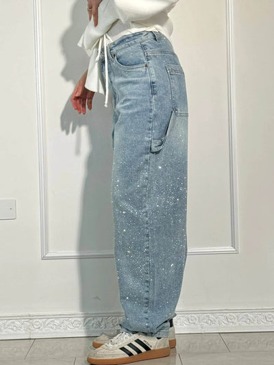 Isabella - Glänzende Denim-Jeans