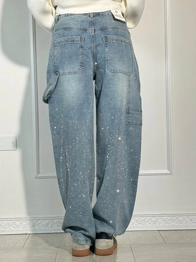 Isabella - Glänzende Denim-Jeans